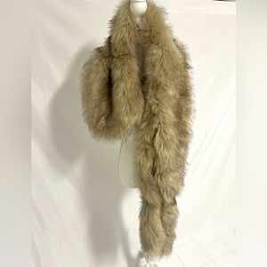 Luxurious Tan Faux Fur scarf